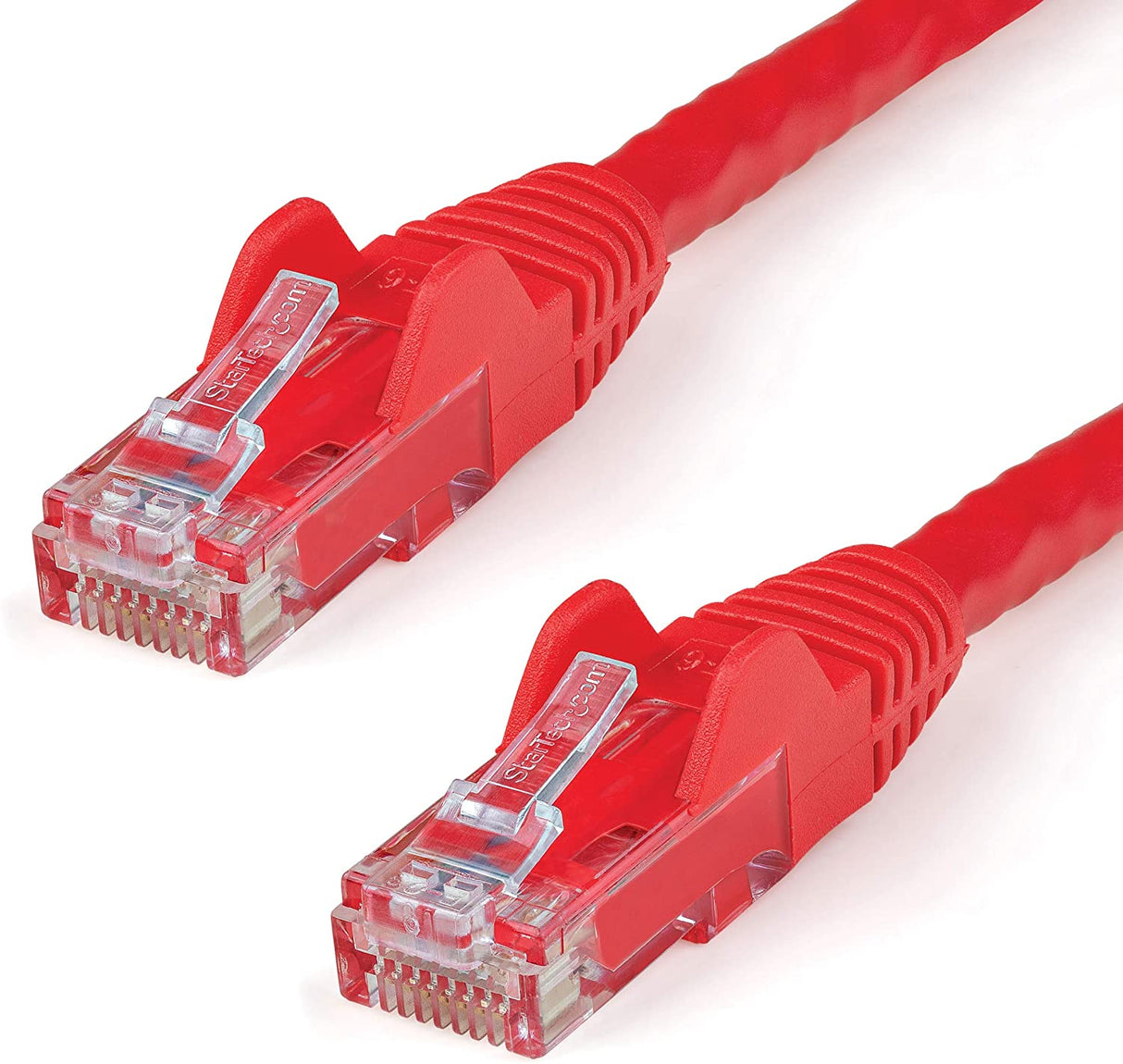 StarTech.com 1ft CAT6 Ethernet Cable - Red CAT 6 Gigabit Ethernet Wire -650MHz 100W PoE RJ45 UTP Network/Patch Cord Snagless w/Strain Relief Fluke Tested/Wiring is UL Certified/TIA (N6PATCH1RD) Red 1 ft / 0.3 m 1 Pack