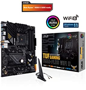 ASUS TUF Gaming B550-PLUS WiFi II AMD AM4 (3rd Gen Ryzen™) ATX Gaming Motherboard (PCIe 4.0, WiFi 6, 2.5Gb LAN, BIOS Flashback, USB 3.2 Gen 2, Addressable Gen 2 RGB Header and Aura Sync)