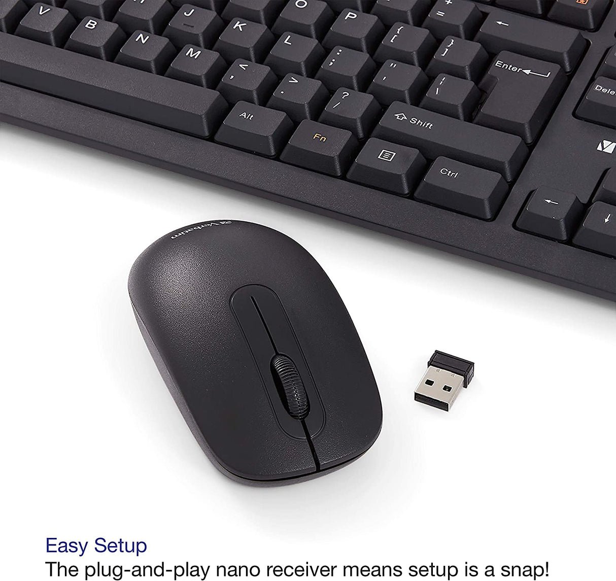 Verbatim USB Wireless Keyboard and Mouse Combo Wireless Keyboard & Mouse