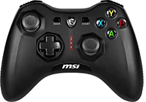 MSI Force GC30V2 Wireless Gaming Controller, Dual Vibration Motors, Dual Connection Modes, Interchangable D-Pads, Compatible with PC & Android Force GC30 V2