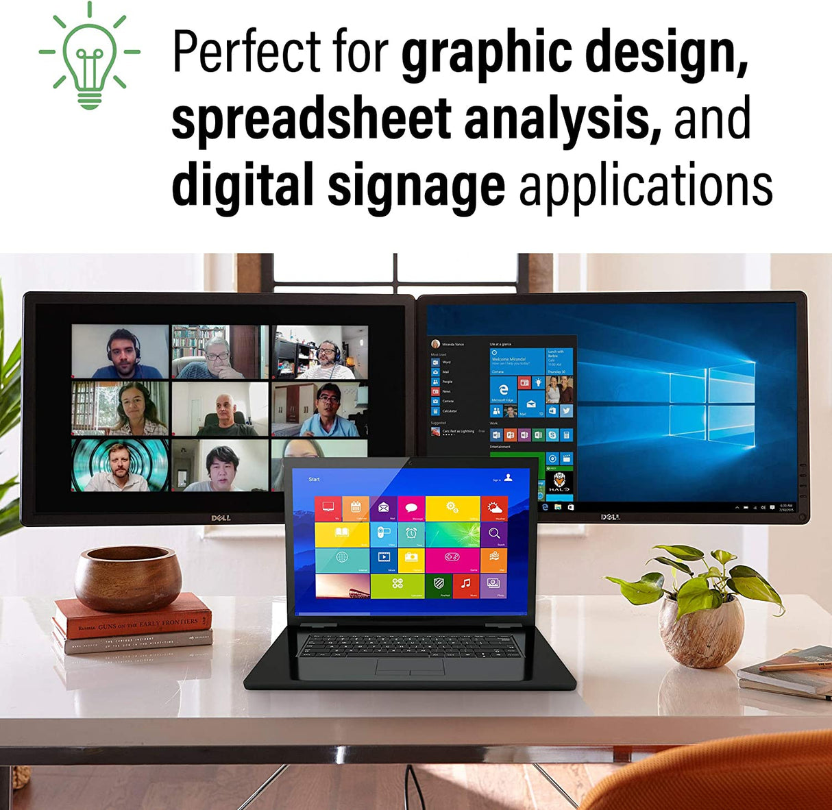 C2g/ cables to go C2G Mini Display Port to HDMI Monitor Splitter, 4K, 2 Port, USB Powered, MST, Not Compatible with Mac OS, Cables to Go 54292, Black Mini DisplayPort Dual HDMI Hub Black