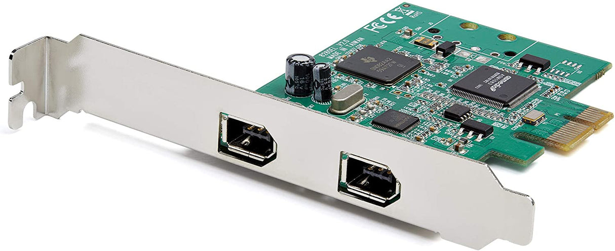 StarTech.com 2 Port PCI Express FireWire Card - 1394a Firewire - TI TSB82AA2 Chipset - Windows & Mac Compatible (PEX1394A2V2)
