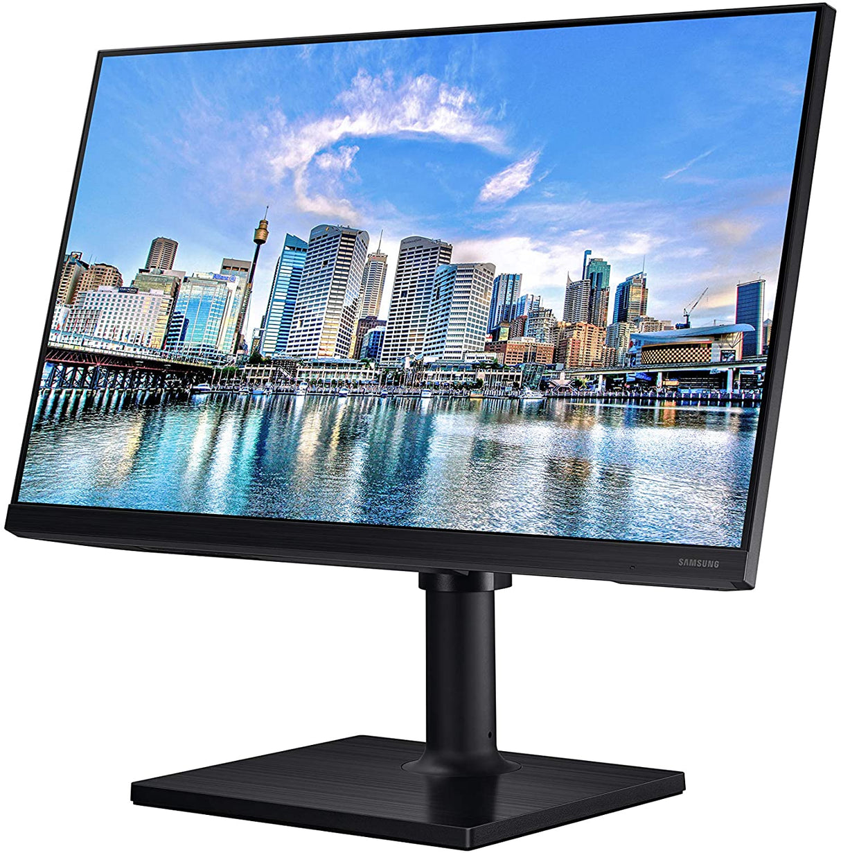 Samsung business Samsung FT45 Series 27-Inch FHD 1080p Computer Monitor, 75Hz, IPS Panel, HDMI, USB Hub, Height Adjustable Stand, 3 Yr WRNTY (LF27T450FQNXGO)