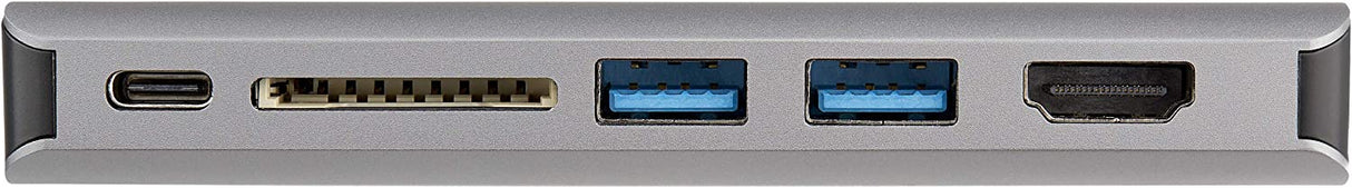 StarTech.com USB C Multiport Adapter - USB-C Mini Travel Dock w/ 4K HDMI or 1080p VGA - 3x USB 3.0 Hub, SD, GbE, Audio, 100W PD Pass-Through - Portable Docking Station for Laptop/Tablet (DKT30CHVAUSP)