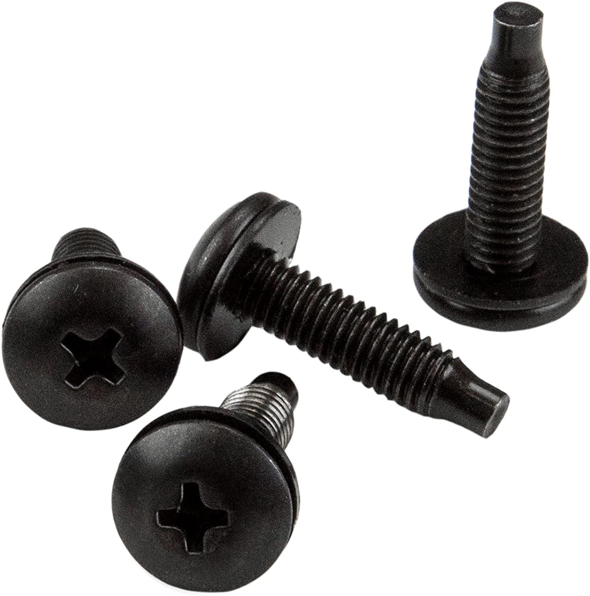 StarTech.com Server Rack Screws - 50 Pack - 10-32 Screws - Rack Mount Screws - Network Rack Screws - Rack Mount Hardware (CABSCRWS1032) 50x 10-32 Black Mounting Screws