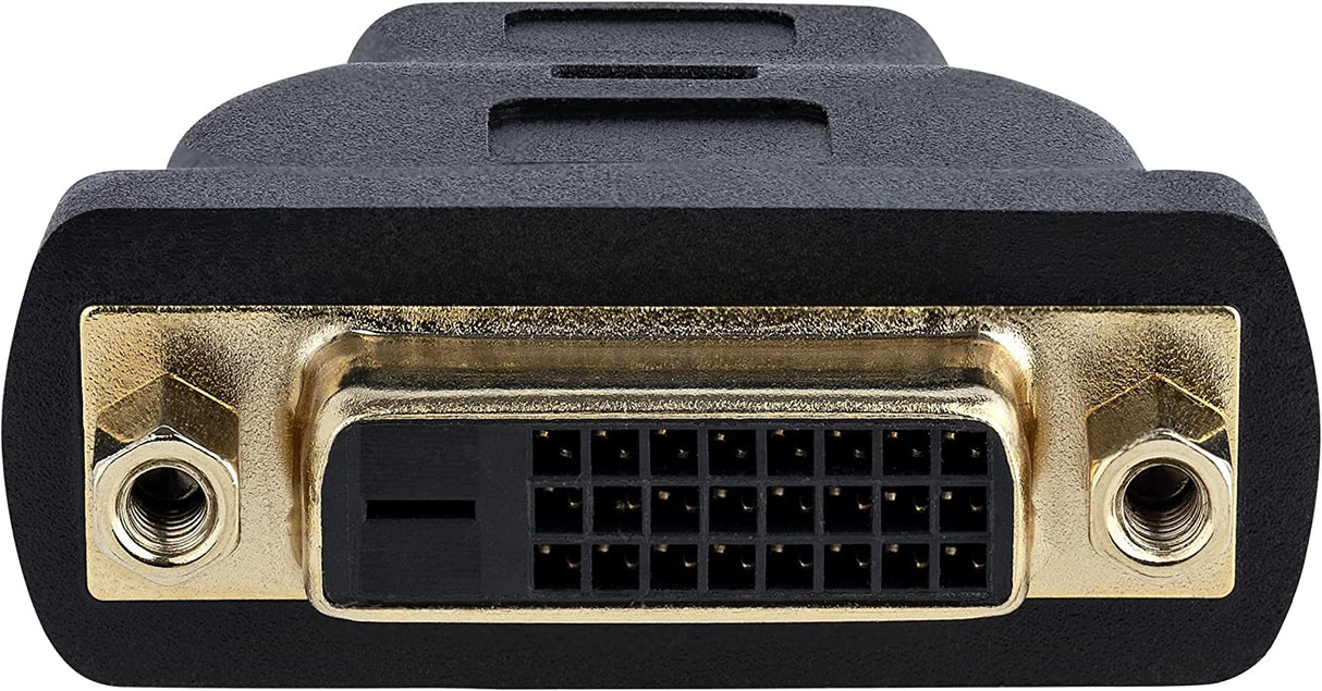 StarTech.com HDMI Male to DVI Female - HDMI to DVI-D Adapter - Bi-Directional - DVI to HDMI (HDMIDVIMF), Black