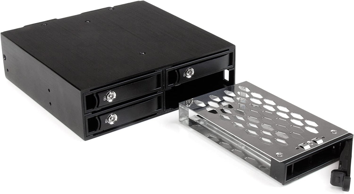 StarTech.com 4-Bay Mobile Rack Backplane for 2.5in SATA/SAS Drives - Hot Swap SSDs/HDDs from 5-15mm - Supports SAS II & SATA III (6 Gbps) (SATSASBP425) 4-Bay (2.5 in SATA/SAS) 1x5.25" Bay