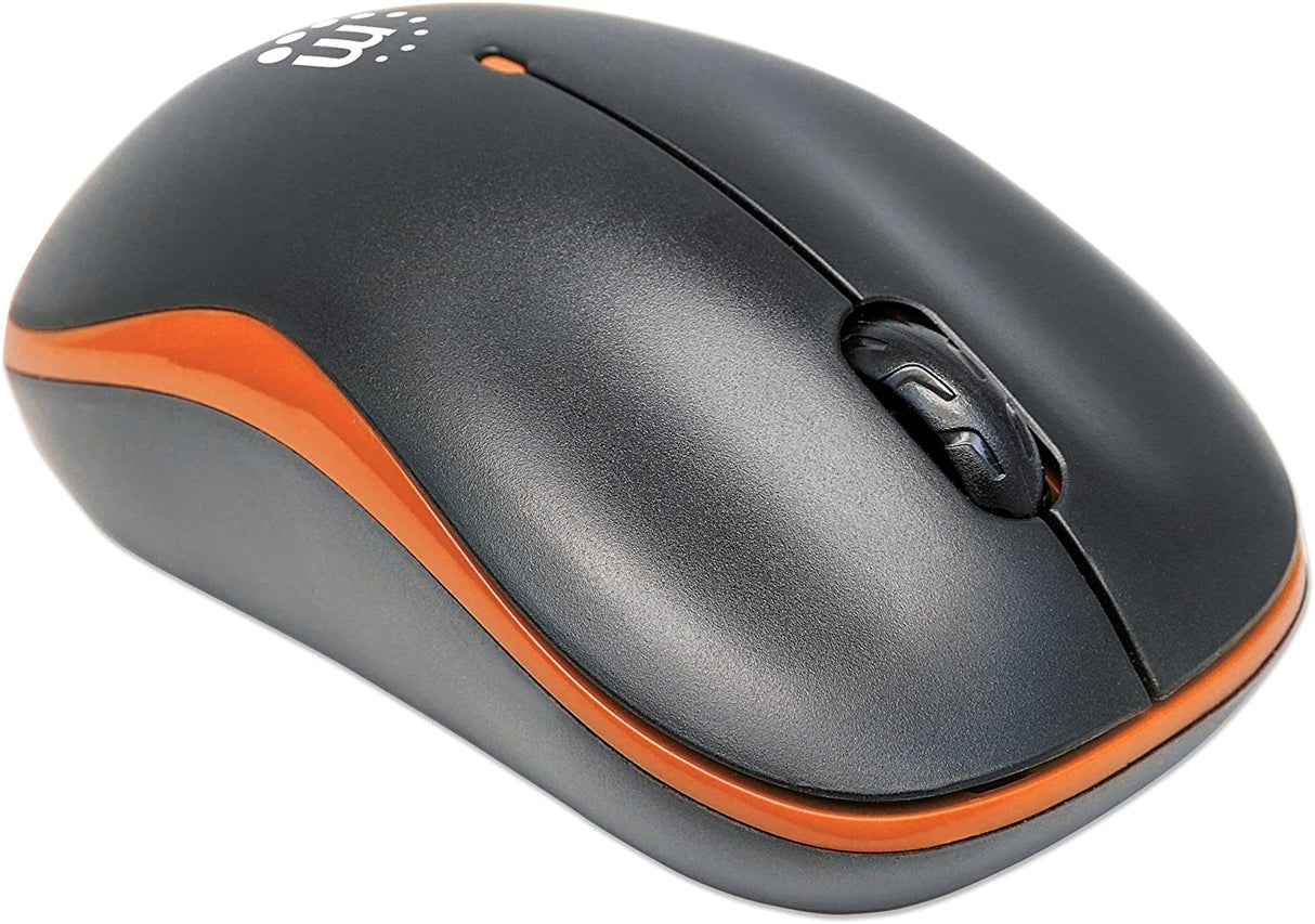 ICI179409 - Manhattan 179409 Success Wireless Optical Mouse (Orange Black)