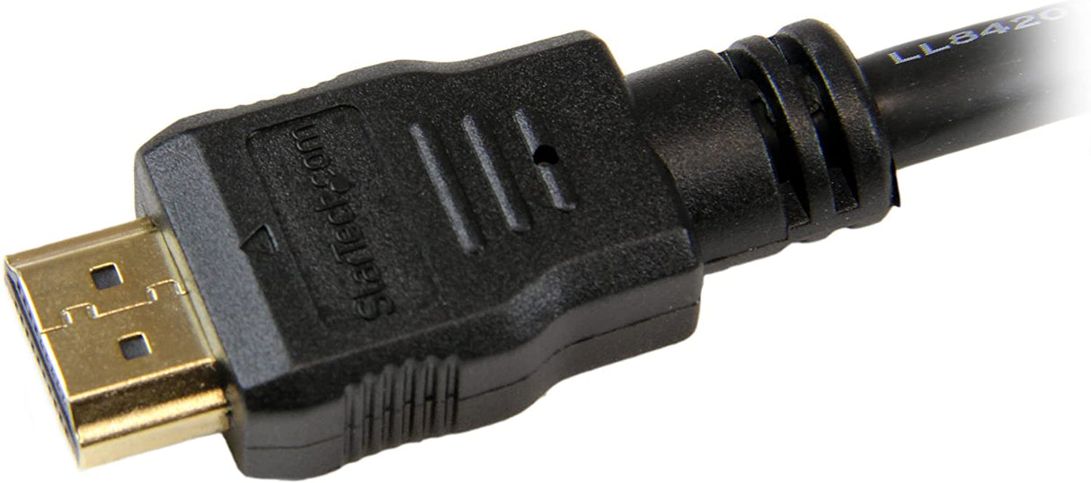 StarTech.com 3 ft High Speed HDMI Cable – Ultra HD 4k x 2k HDMI Cable – HDMI to HDMI M/M - 3ft HDMI 1.4 Cable - Audio/Video Gold-Plated (HDMM3) Black 3 ft / 1m