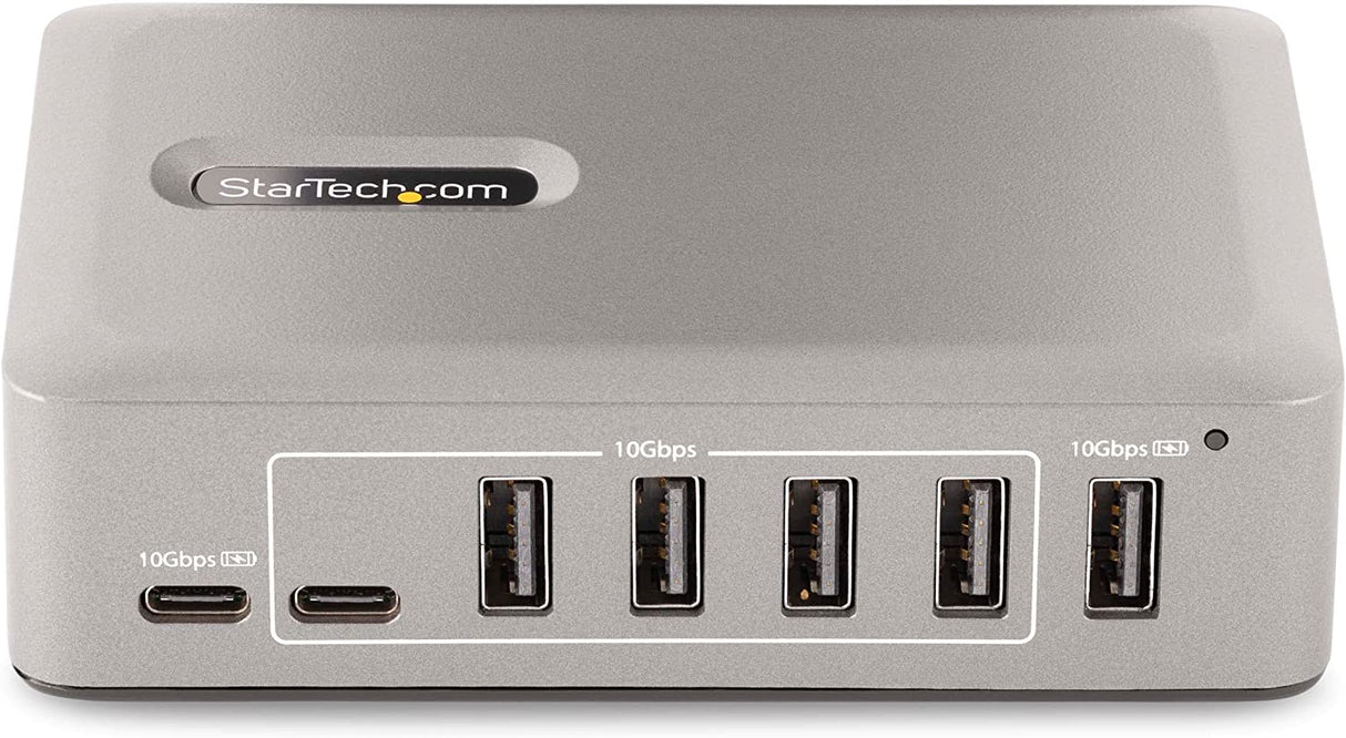 StarTech.com 10-Port USB-C Hub - 8x USB-A/2x USB-C - Self-Powered w/65W Power Supply - USB 3.1 10Gbps - Desktop/Laptop USB Hub w/USB-IF Certified 3ft Locking Cable, USB C Splitter (10G8A2CS-USB-C-HUB)