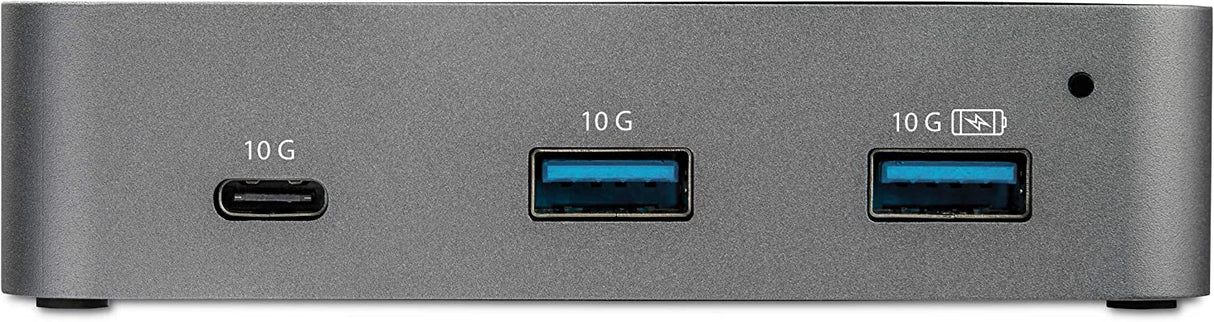StarTech.com 3 Port USB C 3.1 Gen 2 Hub with Ethernet Adapter - 10Gbps USB Type C to 2X USB-A & 1x USB-C Ports - USB Hub w/BC 1.2 Phone Fast Charging - Superspeed 10Gbps USB C Hub (HB31C2A1CGS) 3 Port |2x USB-A & 1x USB-C