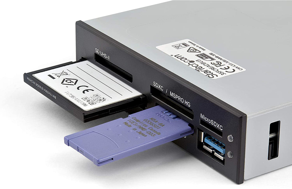 StarTech.com USB 3.0 Internal Multi-Card Reader with UHS-II Support - SecureDigital/Micro SD/Memory Stick/Compact Flash Memory Card Reader (35FCREADBU3) Multi-Card USB 3.0