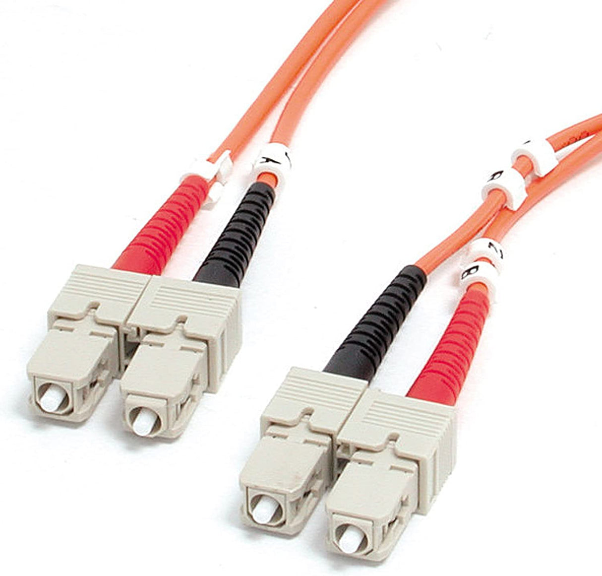 StarTech.com 1m Fiber Optic Cable - Multimode Duplex 62.5/125 - LSZH - SC/SC - OM1 - SC to SC Fiber Patch Cable (FIBSCSC1) , Orange