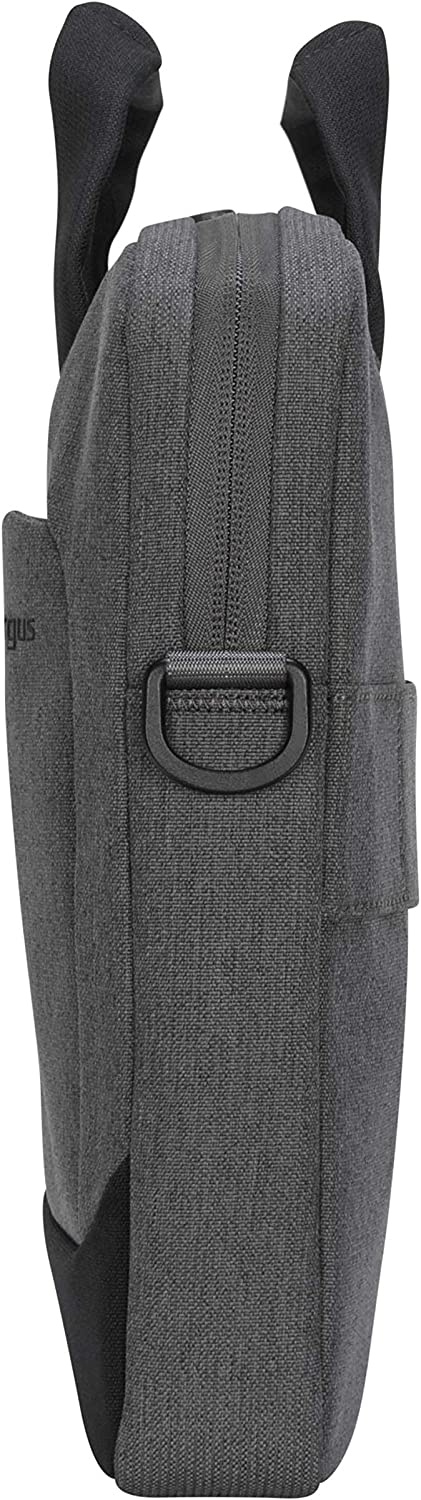 Targus Cypress Slimcase with EcoSmart Designed for Business Traveler and School fit up to 15.6-Inch Laptop/Notebook, Light Gray (TBS92602GL) Gray Sleeve