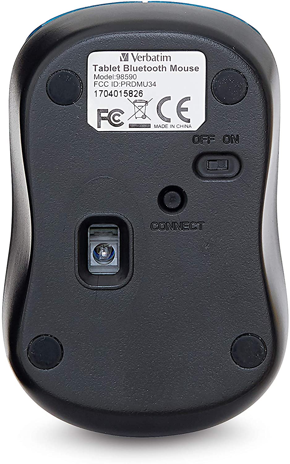 Verbatim Bluetooth Wireless Tablet Multi-Trac Blue LED Mouse - Dark Teal