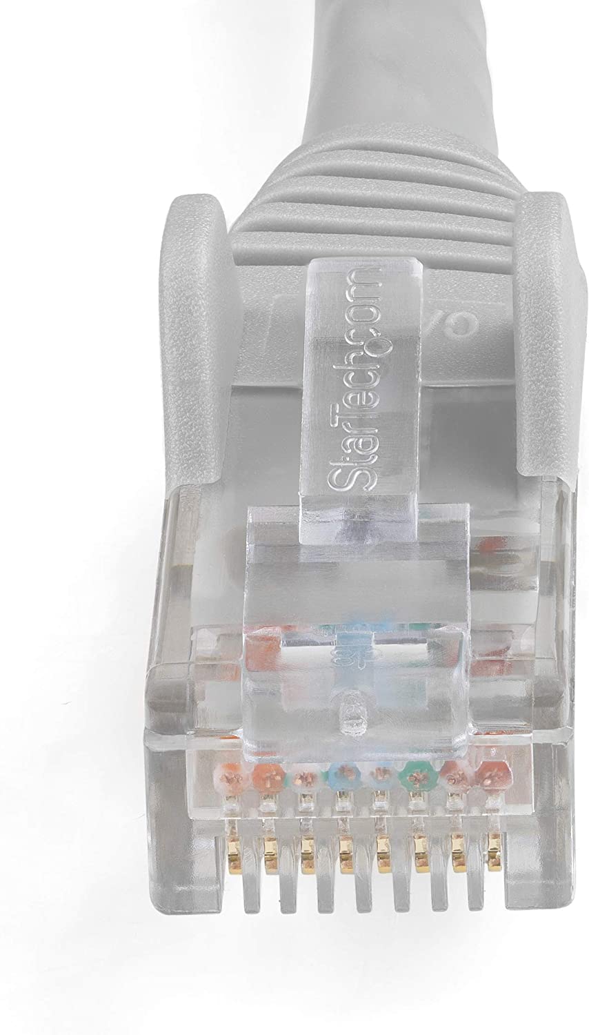 StarTech.com 35ft (10.7m) CAT6 Ethernet Cable - LSZH (Low Smoke Zero Halogen) - 10 Gigabit 650MHz 100W PoE RJ45 UTP Network Patch Cord Snagless w/Strain Relief - Gray CAT 6 ETL Verified (N6LPATCH35GR) 35 ft Gray