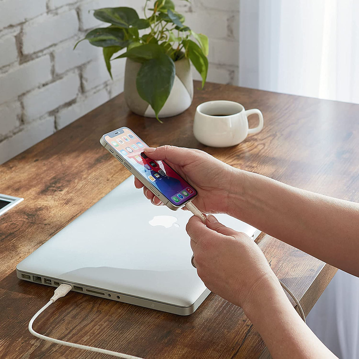 XtremeMac Eco Lightning to USB-A Cable – 39 in. White