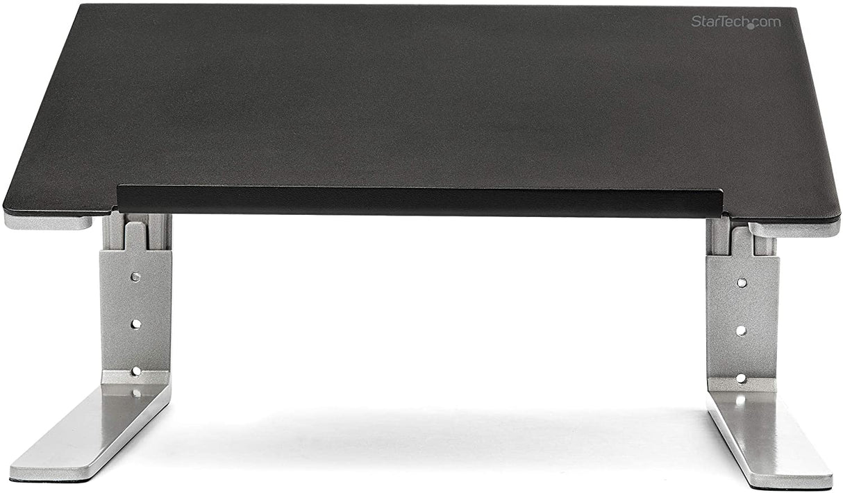 StarTech.com Adjustable Laptop Stand - Heavy Duty Steel & Aluminum - 3 Height Settings - Tilted - Ergonomic Laptop Riser for Desk (LTSTND)