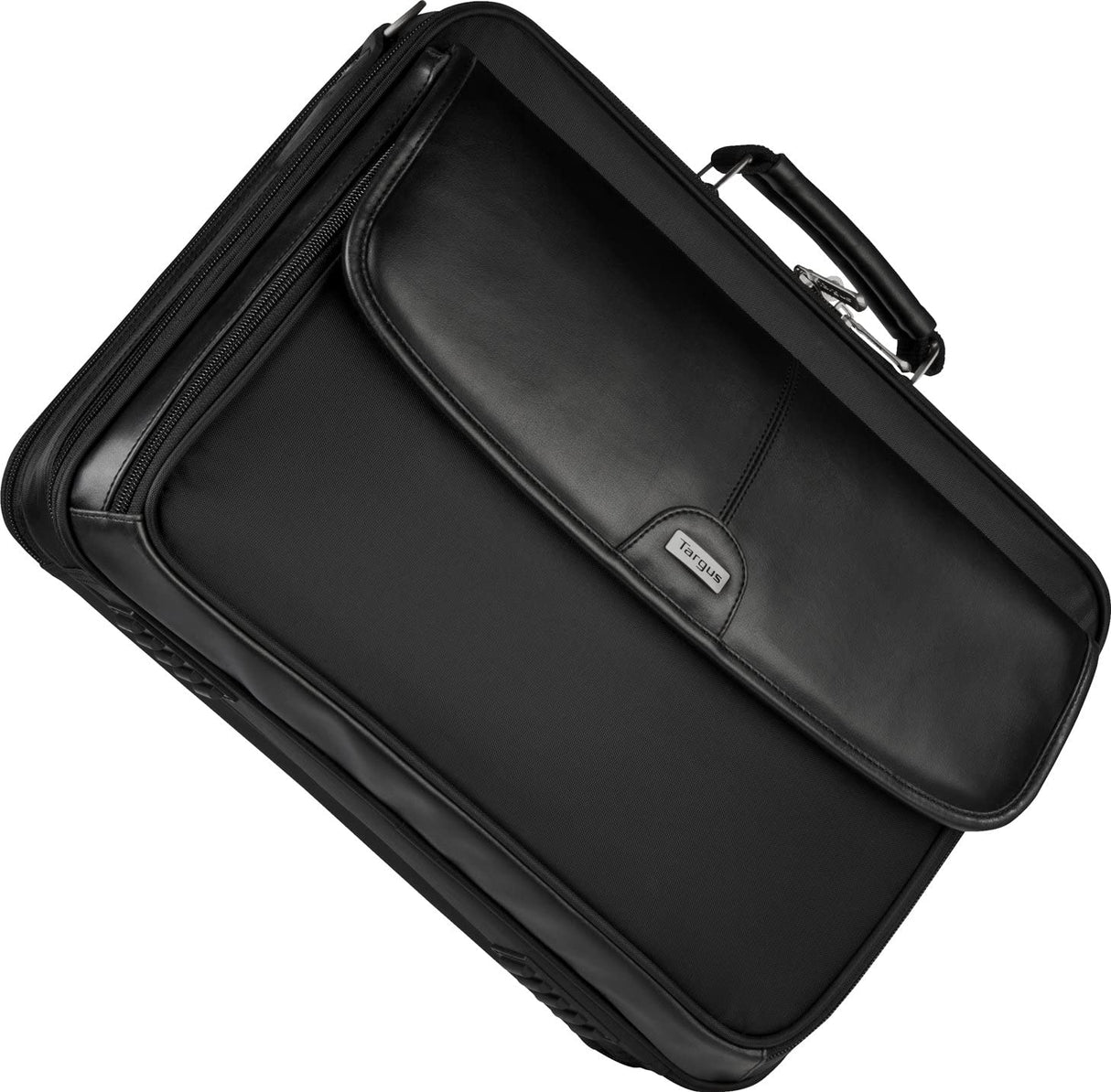 Targus Trademark Notepac Plus Carrying Messenger Bag with Shoulder Straps fit up to 16-Inch Laptop/Notebook, Black (CTM400) Deluxe Carrying Case