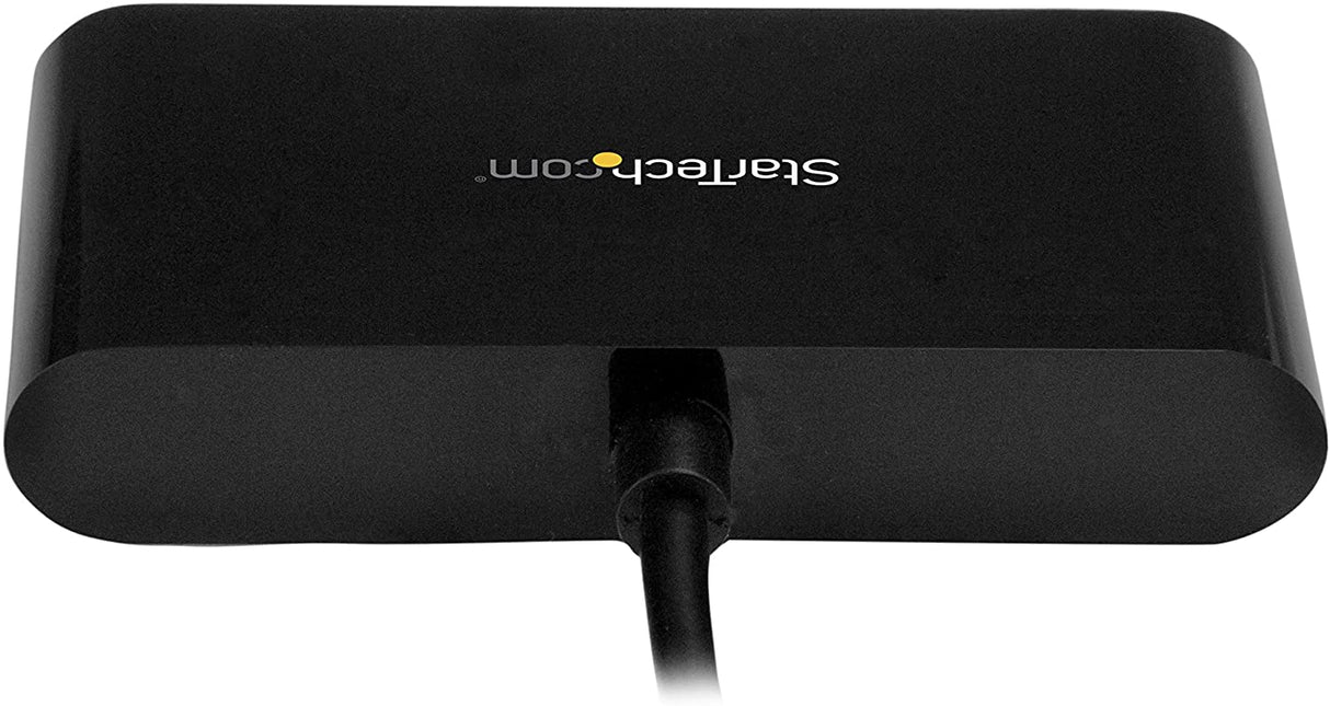 StarTech.com 4-Port USB-C Hub - USB-C to 4x USB-A Hub Adapter - Mini USB 2.0 Hub - Bus-powered USB Type-C Port Expander (ST4200MINIC) 0.6" x 3.1" x 6.3" Black