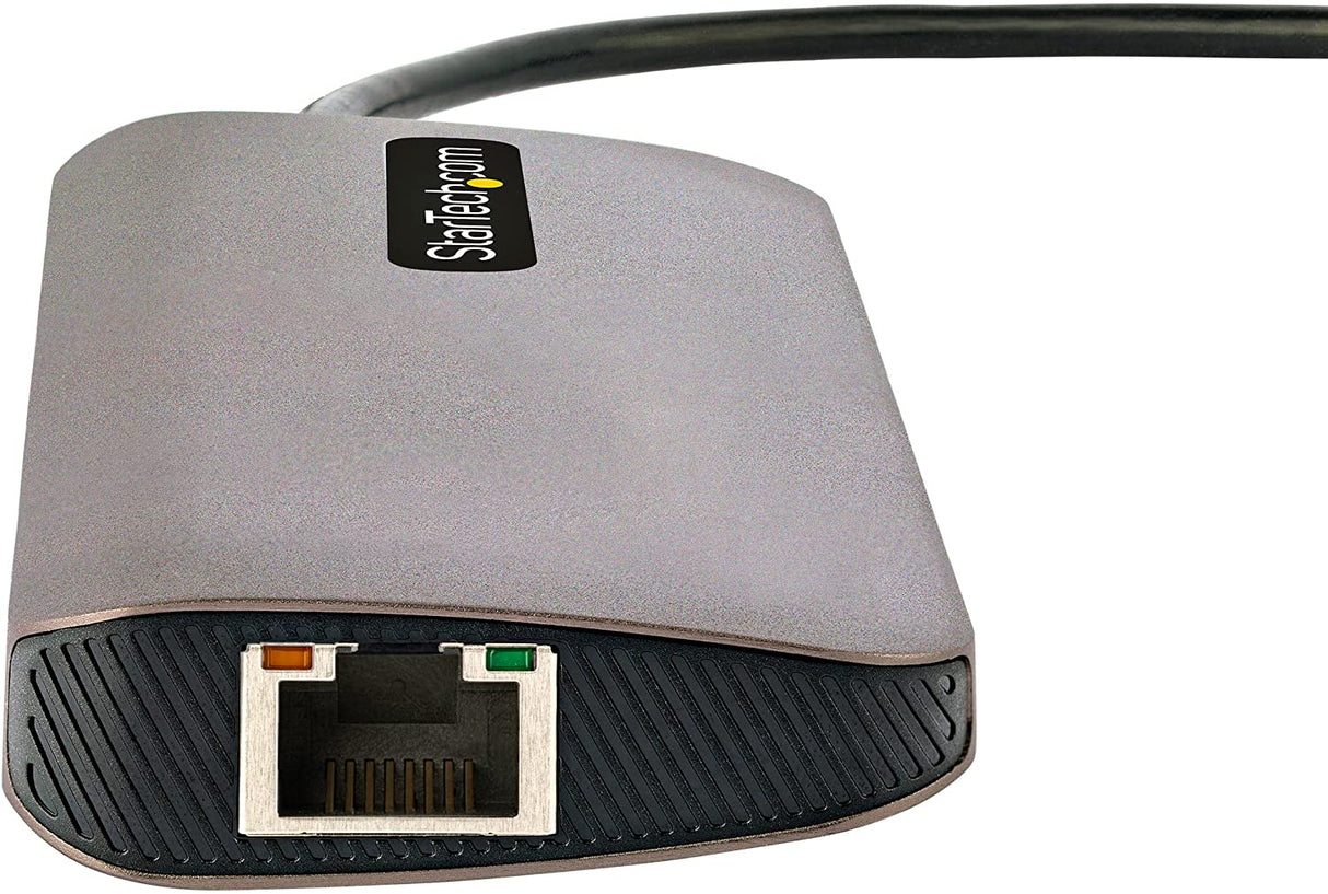 StarTech.com USB C Multiport Adapter 4K 60Hz HDMI Video, 3 Port 5Gbps USB-A 3.2 Hub, 100W USB Power Delivery, GbE, SD/MicroSD, 12"/30cm Cable, Travel Dock, Laptop Docking Station (115B-USBC-MULTIPORT)