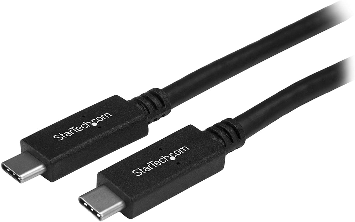 StarTech.com USB C to UCB C Cable - 3 ft / 1m - M/M - USB 3.0 (5Gbps) - USB C Charging Cable - USB Type C Cable - USB-C to USB-C Cable (USB315CC1M) , Black