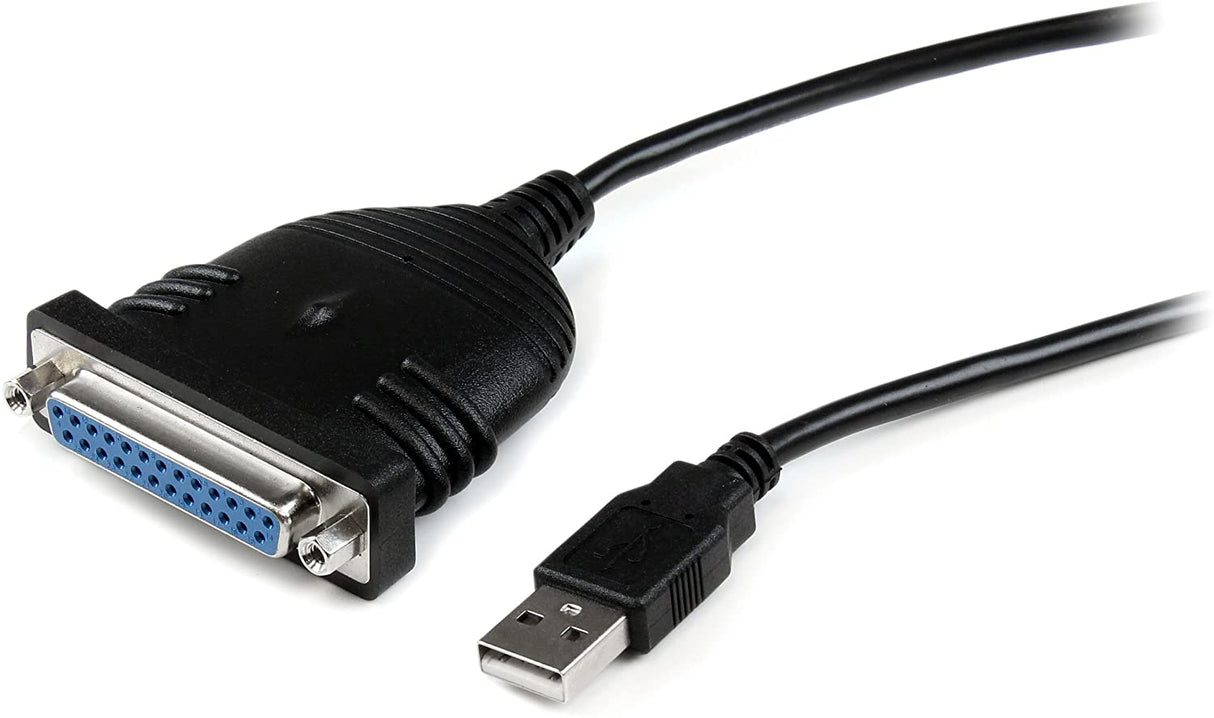 StarTech.com 6 ft / 2m USB to DB25 Parallel Printer Adapter Cable - 2 Meter USB to IEEE-1284 Printer Cable - USB A to DB25 M/F (ICUSB1284D25) USB to Parallel (DB25) 6ft