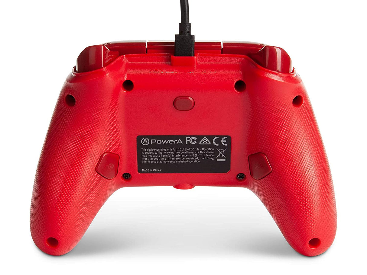 PowerA Enhanced Wired Controller for Xbox - Red, Gamepad, Wired Video Game Controller, Gaming Controller, Xbox Series X|S, Xbox One - Xbox Series X