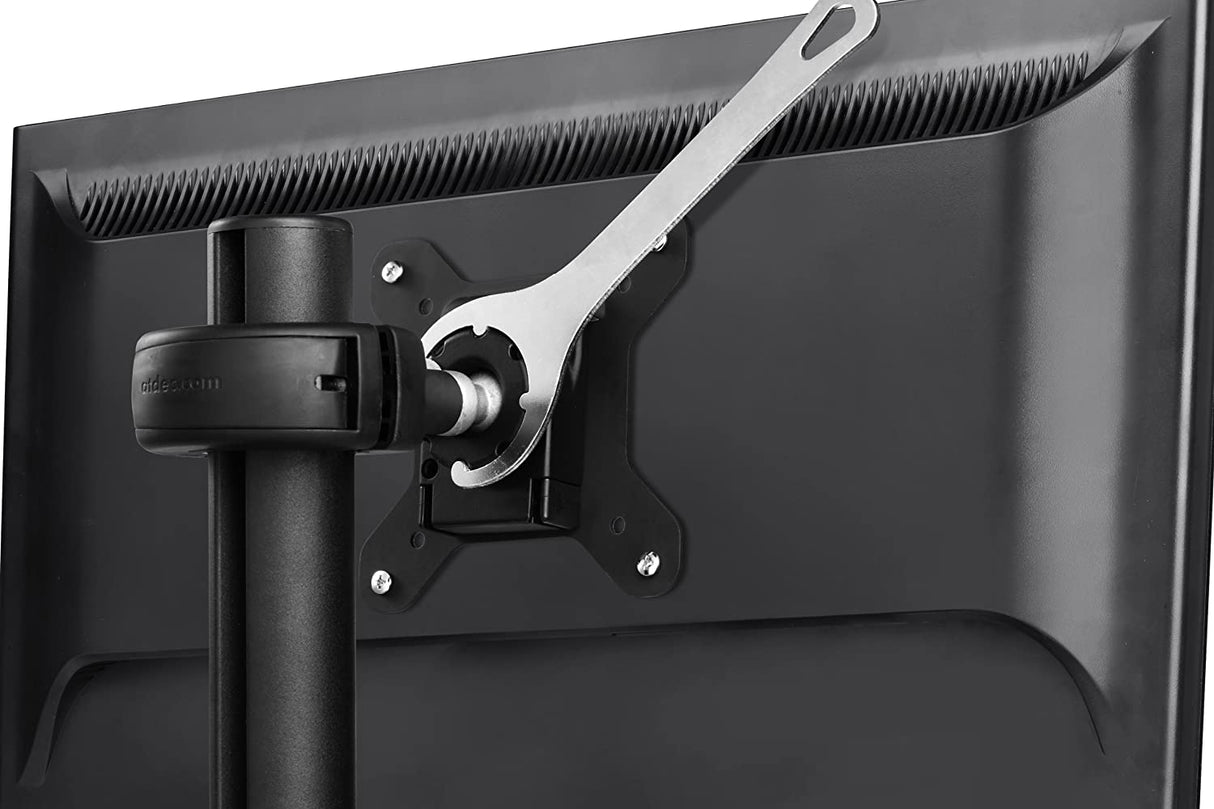 Atdec SD-DP-750 Spacedec Donut Pole Mount with Quick Release Mechanism and 75x75/100x100mm VESA Support, 29.5-Inch, Black Medium