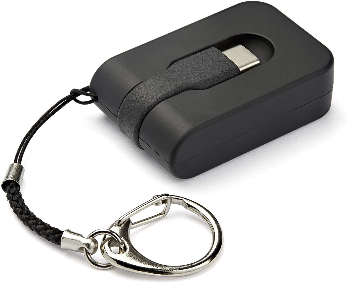 StarTech.com Compact USB C to VGA Adapter - 1080p USB Type-C to VGA Video Display Converter with Keychain Ring - Active USB-C DP Alt Mode to VGA Monitor Dongle - Thunderbolt 3 Compatible (CDP2VGAFC)