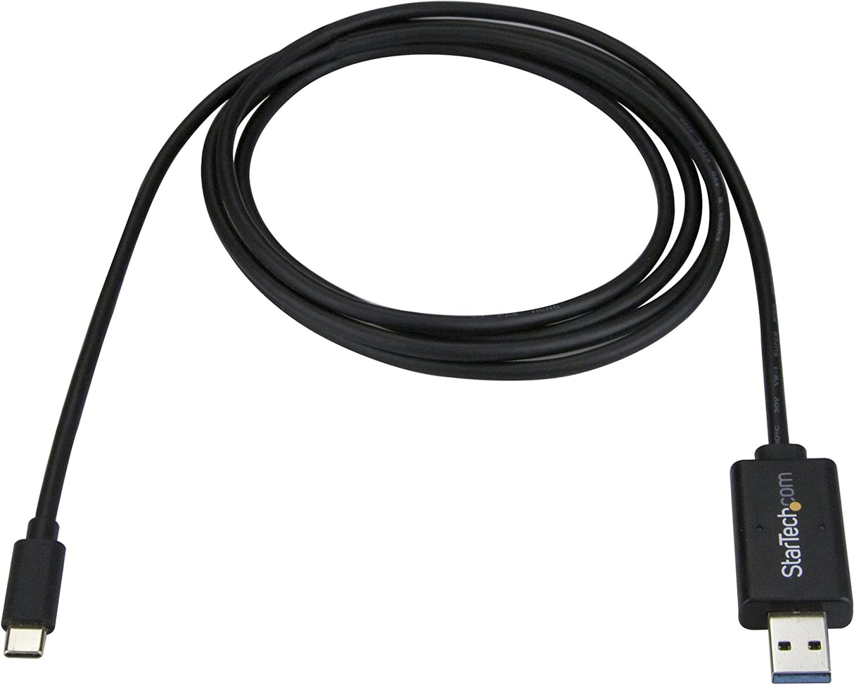 StarTech.com USB C to USB Data Transfer Cable - Mac/Windows - USB 3.0 - Windows Easy Transfer Cable - Mac Data Transfer (USBC3LINK)