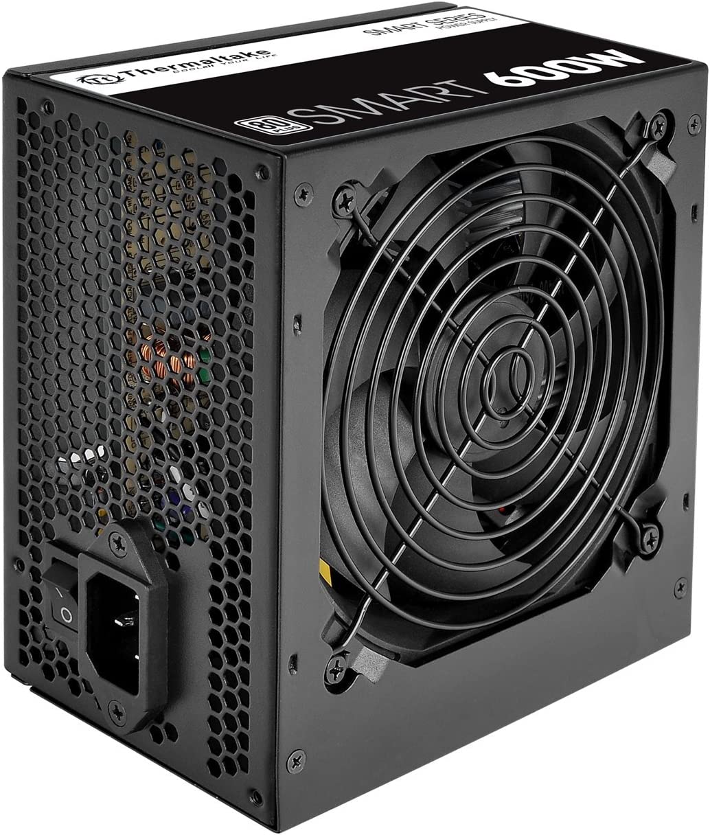 Thermaltake SMART 600W ATX 12V V2.3/EPS 12V 80 Plus Certified Active PFC Power Supply PS-SPD-0600NPCWUS-W 600W 80+ White Power
