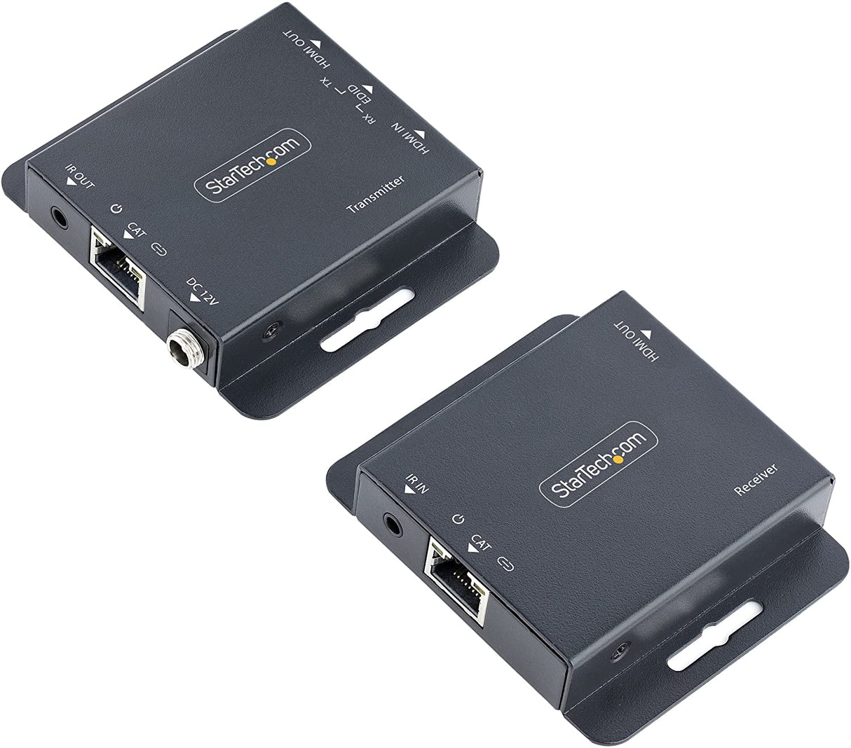 StarTech.com HDMI Extender Over CAT6/CAT5, 4K30Hz/130ft or 1080p/230ft Video Extender, HDMI Over Ethernet Extender, PoC HDMI Transmitter and Receiver Kit, IR Ext. - Local Video (EXTEND-HDMI-4K40C6P1)