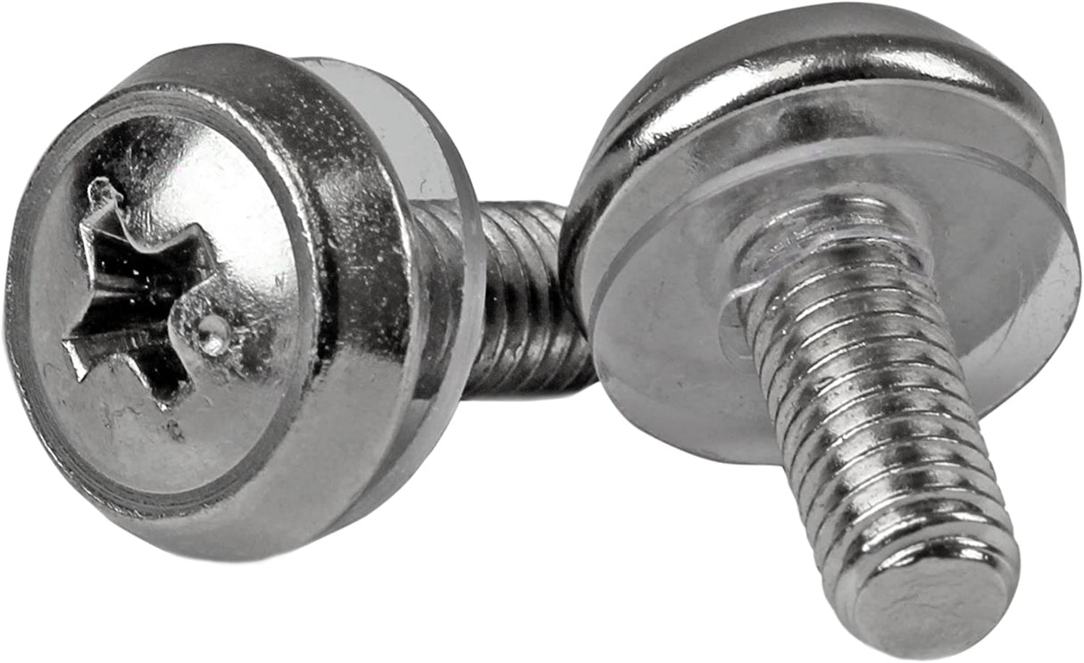 StarTech.com M5 Mounting Screws for Server Racks and Cabinets - 50 Pack - Screw kit (pack of 50) - CABSCREWS Silver Mounting Screws Silver Mounting Screws