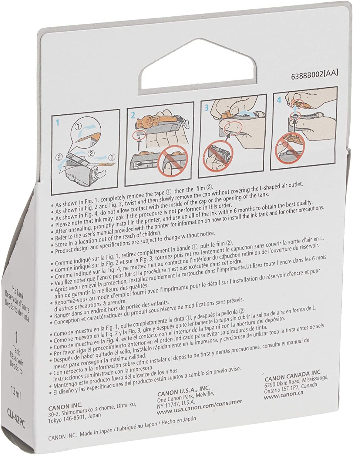 Canon CLI-42 Photo Cyan Compatible to PRO-100 Printers Photo Cyan Ink