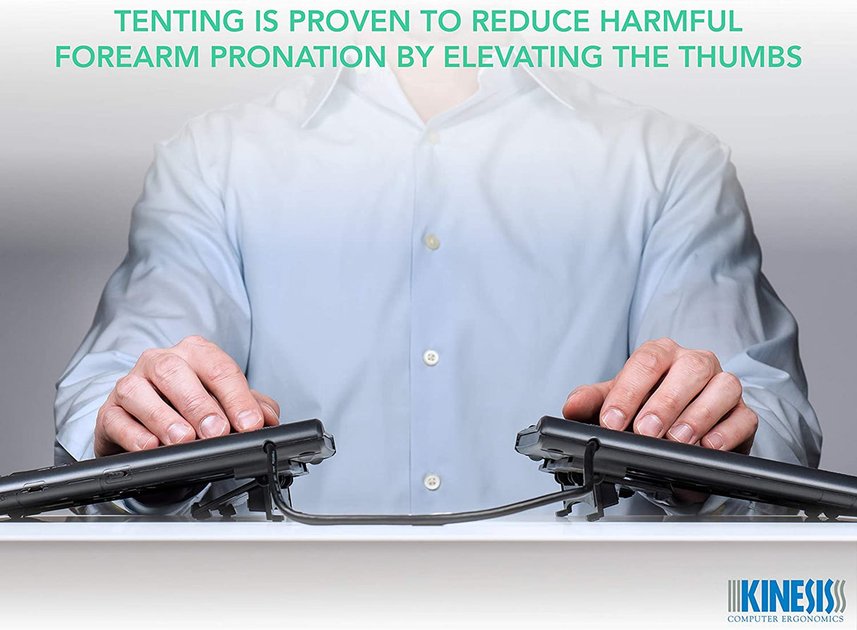 KINESIS VIP3 Tenting Accessory for Freestyle2 Ergonomic Keyboard (AC820) Tenting with Palm Supports for Freestyle2
