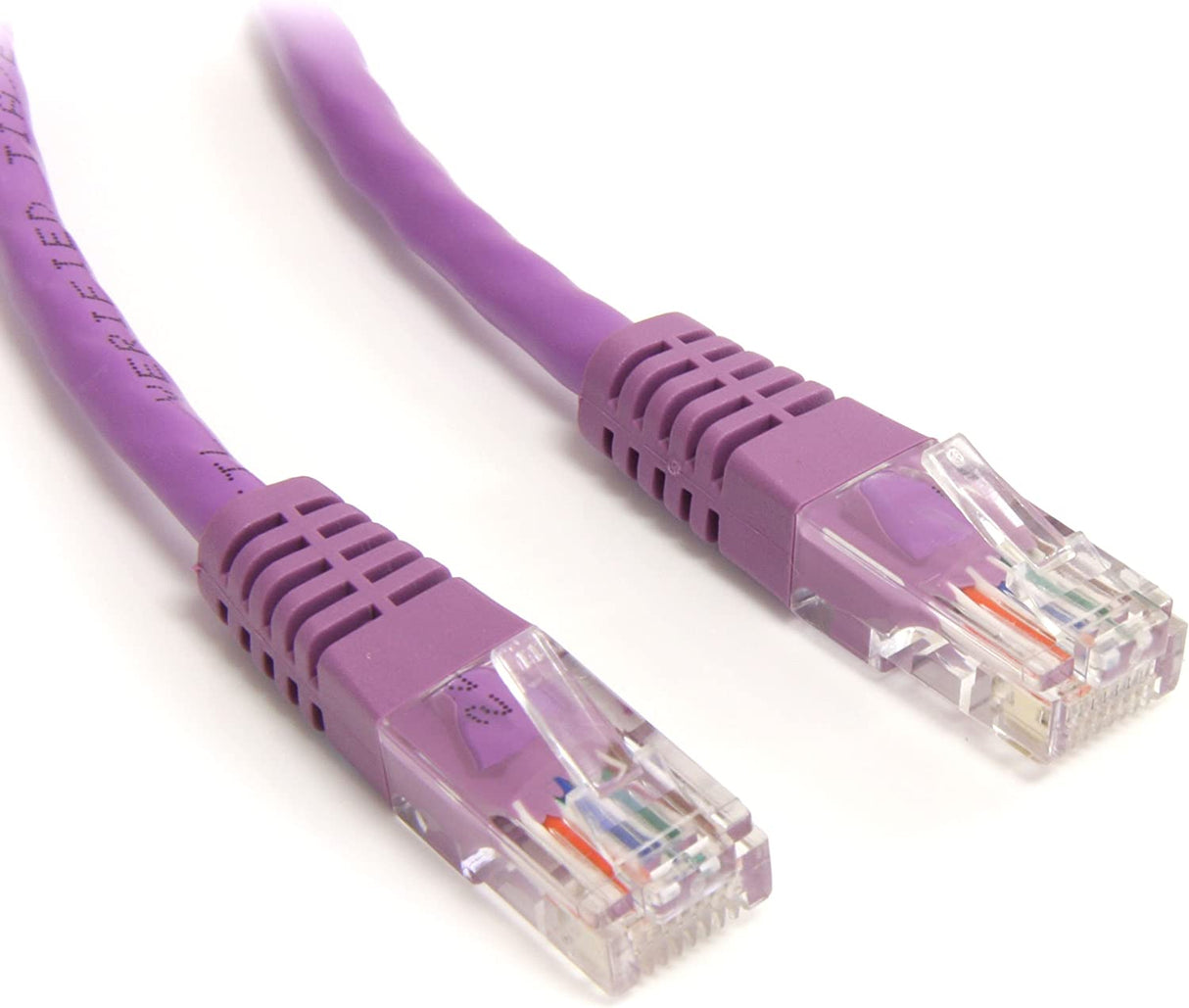 StarTech.com Purple Molded RJ45 UTP Cat 5e Patch Cable - 25 Feet (M45PATCH25PL) 25 ft Purple