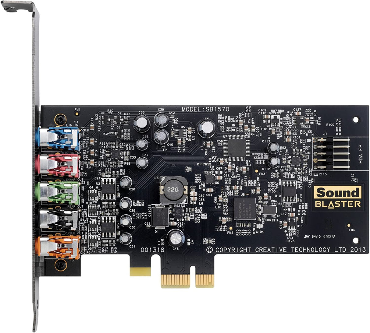 Creative Sound Blaster Audigy FX PCIe 5.1 Sound Card with High Performance Headphone Amp 5.1 Channel Surround Sound