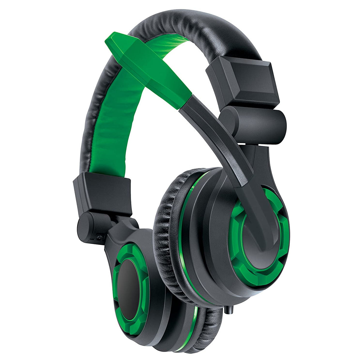 dreamGEAR: GRX-340 Advanced, Wired Stereo Gaming Headset for XBOX One Includes Inline Dual Volume Control For Chat and Game Sounds. Also works with PS4, and other systems Green