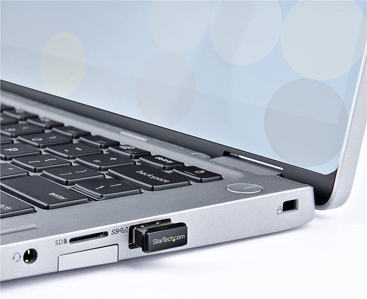 StarTech.com USB Bluetooth 5.0 Adapter, USB Bluetooth Dongle for PC/Computer, BT 5.0 Adapter for Headsets, Mini USB Bluetooth Receiver, Windows/Linux (USBA-BLUETOOTH-V5-C2), Black