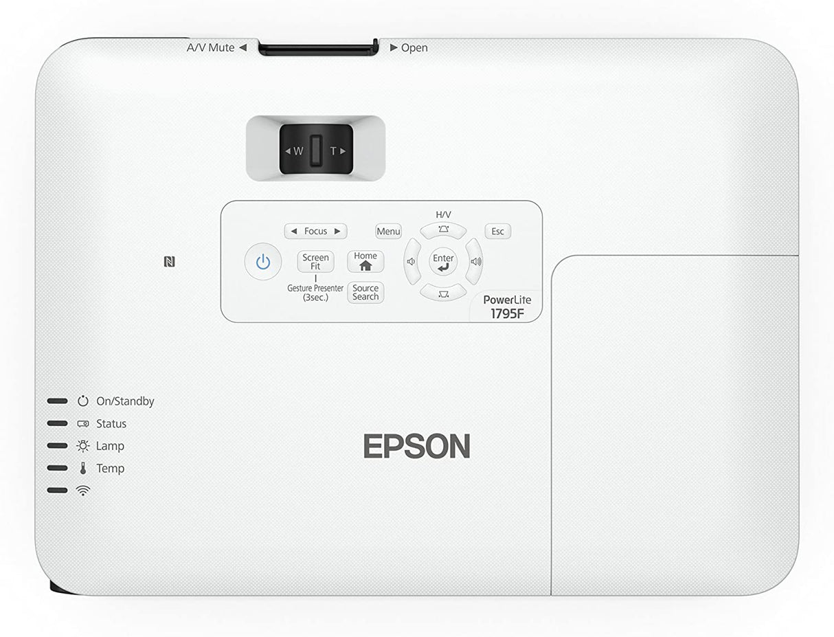 Epson PowerLite 1795F 3LCD 1080p full HD wireless mobile projector with carrying case and fast and easy image adjustments, a bright mobile powerhouse for presentations and wireless video streaming