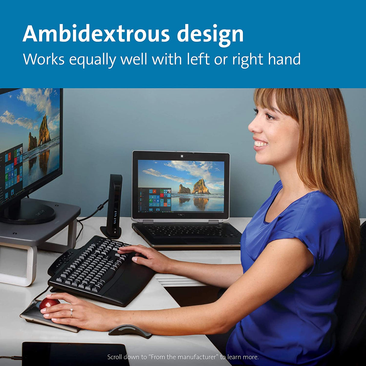 Kensington® Conform Wrist Rest, SmartFit®, Ergonomic Design (K55787US)