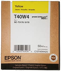 Epson T40W420 Yellow T40W420 Ultrachrome XD2 Yellow High Capacity -Cartridge -Ink Yellow (50mL)