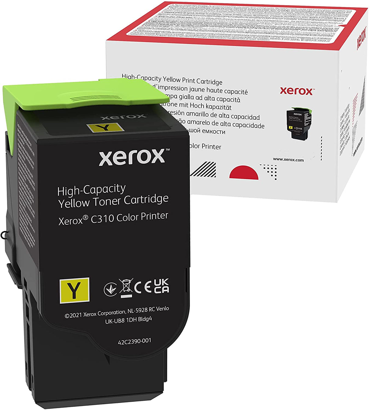 Xerox C310 High Yield Yellow Toner Cartridge (5,500 Yield) (Use & Return)