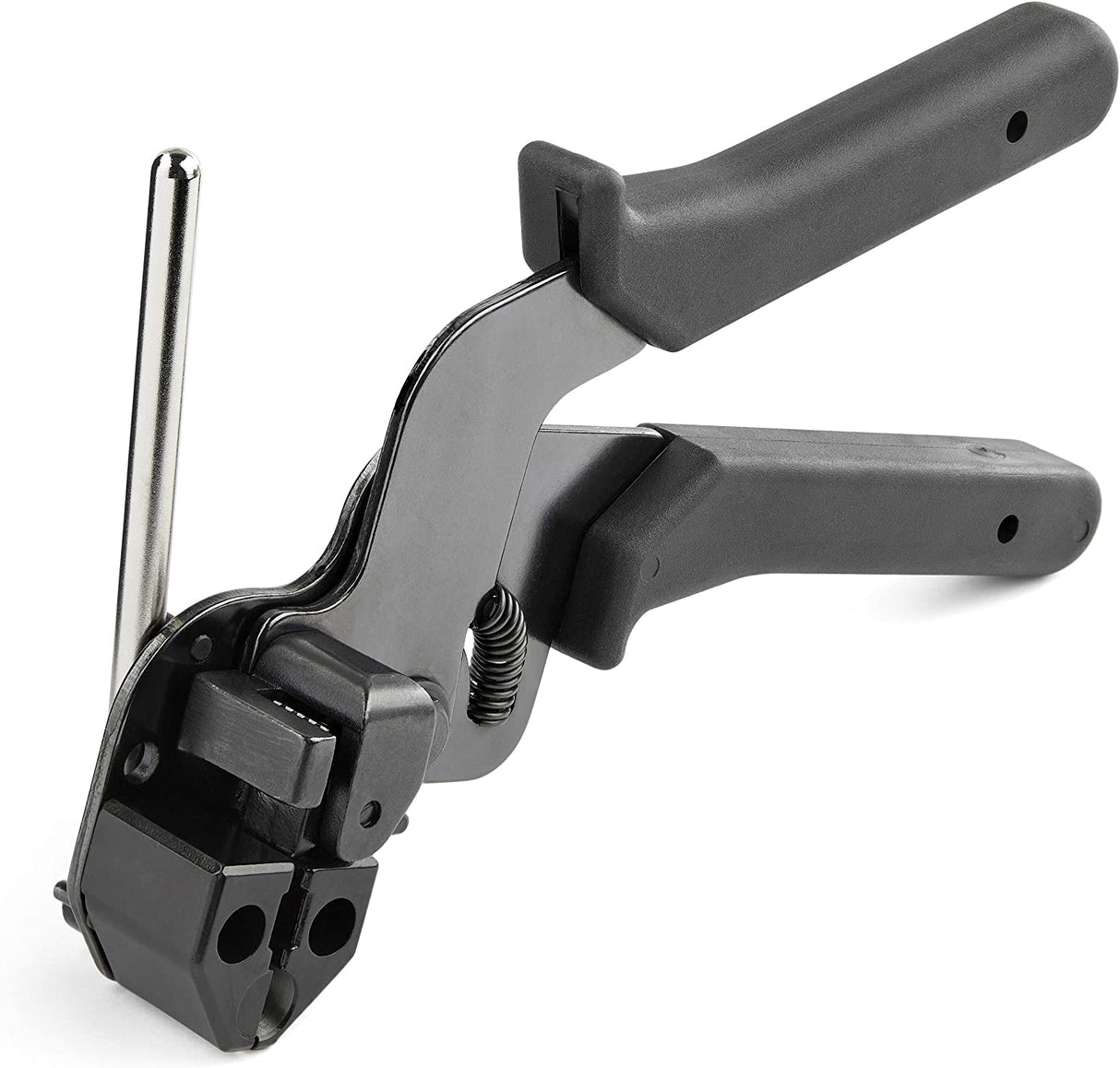 StarTech.com Metal Cable Tie Tool - Metal Zip Tie Tightener Tool - Stainless Steel Cable Tie Installation Gun - Tensioning & Cutting Zip Ties Tool - Tensioner & Cutter for Metal Tie Wrap (CBMMCTTOOL)