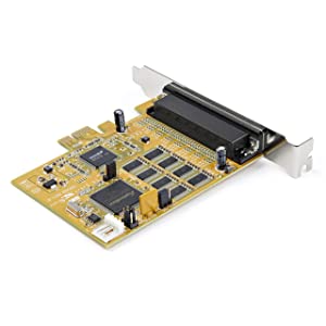 StarTech.com 8-Port PCI Express RS232 Serial Adapter Card - PCIe RS232 Serial Card - 16C1050 UART - Multiport Serial DB9 Controller/Expansion Card - 15kV ESD Protection - Windows & Linux (PEX8S1050)