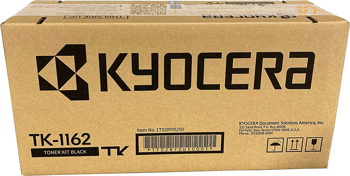 Kyocera TK-1162 Black Toner Cartridge for P2040dw / P2040dn Laser Printers, Up to 7,200 Pages, Genuine Kyocera (1T02RY0US0)