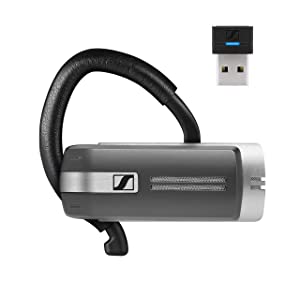 Epos Sennheiser Presence Grey UC (508342) - Dual Connectivity, Single-Sided Bluetooth Headset for Mobile Device & Softphone/PC Connection, with Carrying Case and USB Dongle (Black)