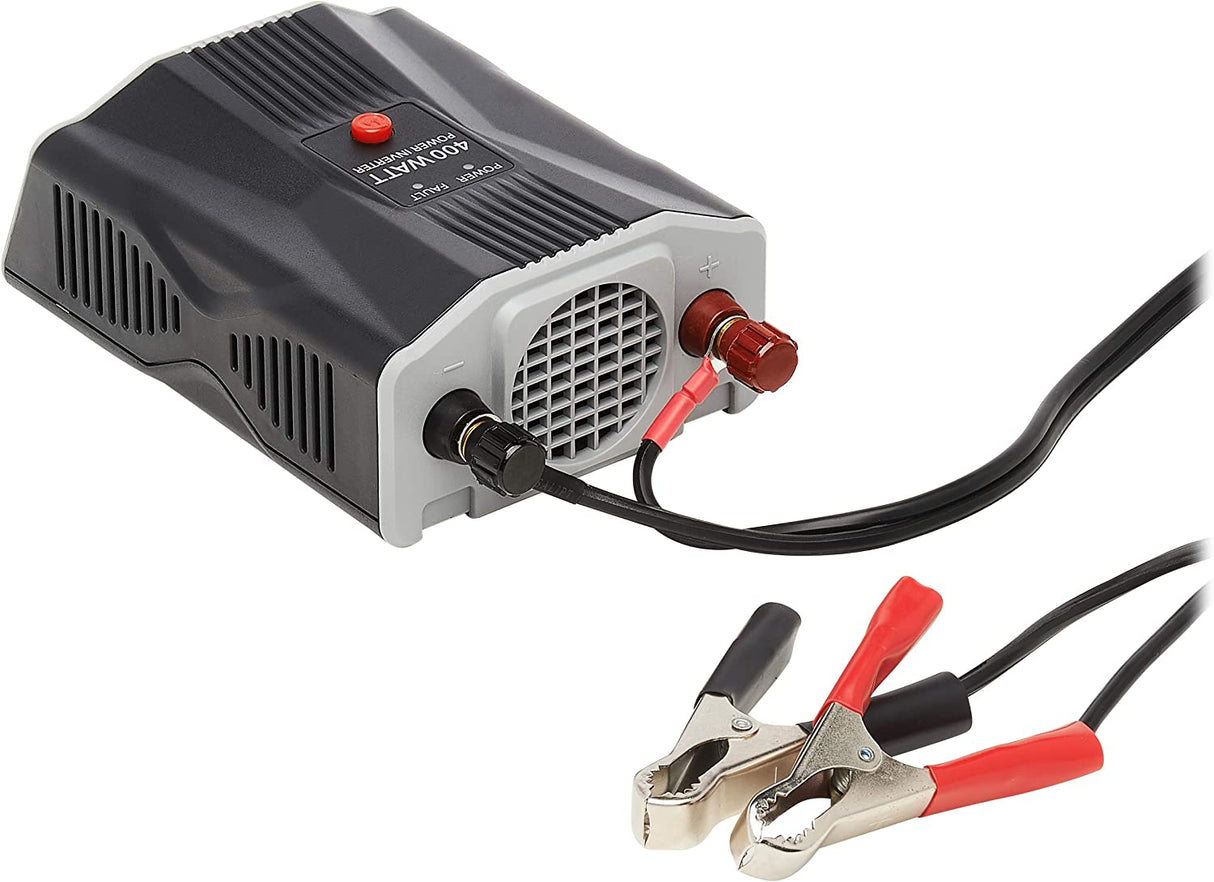 Tripp Lite 400W Car Power Inverter with 2 Outlets & 2 USB Charging Ports, Auto Inverter, Ultra Compact (PV400USB),Gray