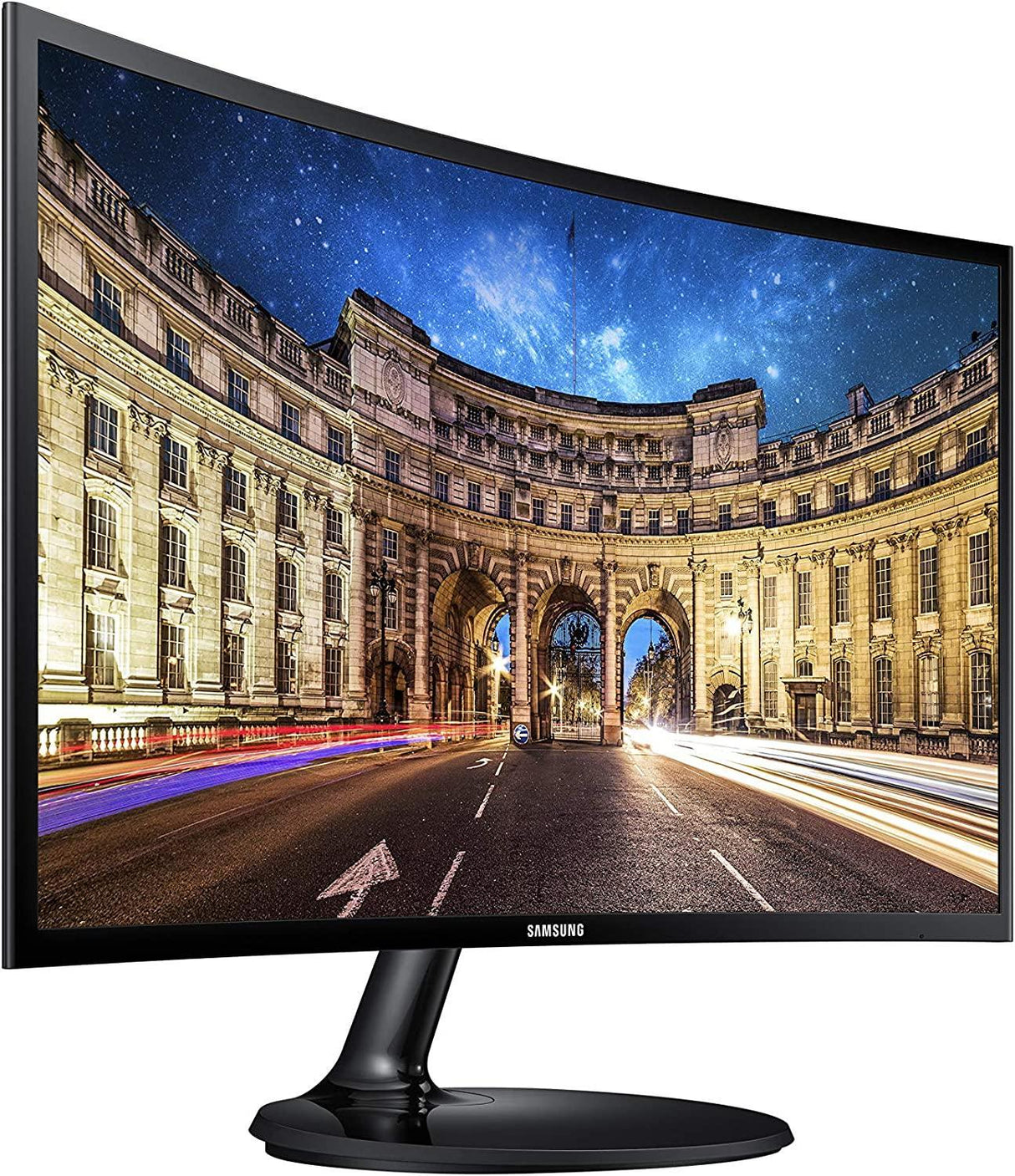 SAMSUNG LC24F390FHNXZA 24-inch Curved LED Gaming Monitor (Super Slim Design), 60Hz Refresh Rate w/AMD FreeSync Game Mode